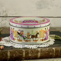 Винтажная английская коробка от конфет John Mackintosh & Sons Quality Street Chocolates & Toffees Шоколад и ириски