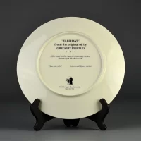 Тарелка винтажная декоративная настенная Фарфор Слон Vague Shadows Nature's Harmony Elephant
