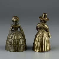 Винтажные латунные колокольчики с лондонского блошиного рынка