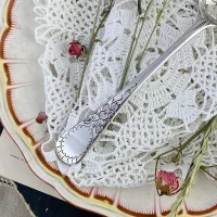 Антикварная английская ложка для ягод, фруктов, десертов Berry Spoon William Eley & William Fearn 1819 год
