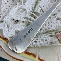 Антикварная английская ложка для ягод, фруктов, десертов Berry Spoon William Eley & William Fearn 1819 год