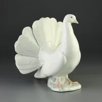 Винтажная фарфоровая статуэтка Испания Lladro 1016 Dove Голубь