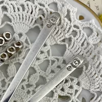 Винтажные серебряные вилки для лимона, оливок Sterling Тахсо