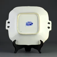 Антикварная тарелка Англия Шинуазри Цветы Minton Amherst Japan