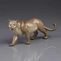 Винтажная фарфоровая статуэтка Пума Lladro 5435 Puma