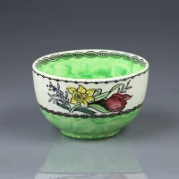 Винтажная английская пиала с цветочным декором Maling 6524 Springtime waved