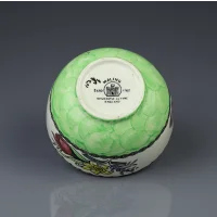 Винтажная английская пиала с цветочным декором Maling 6524 Springtime waved