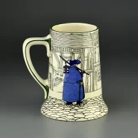 Антикварная английская кружка Стражник Royal Doulton Night Guard 1928 год