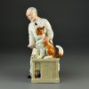 Винтажная фарфоровая статуэтка Англия Royal Doulton 2731 Thanks Doc Ветеринар с собакой