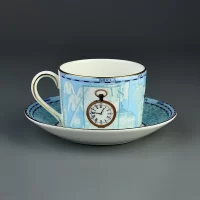 Две винтажные английские чайные пары Фарфор Веджвуд Wedgwood Millennium в подарочной коробке Две чашки и блюдца