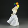 Винтажная фарфоровая статуэтка Англия Royal Doulton 3187 Balloons Девочка с воздушными шарами
