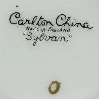 Винтажный кофейный фарфоровый сервиз в стиле ар-деко Carlton Ware Sylvan Англия
