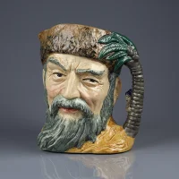 Винтажный английский кувшин Робинзон Крузо Royal Doulton D6532 Robinson Crusoe Toby Character Jug