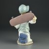 Винтажная фарфоровая статуэтка Испания Мальчик Скейтбордист Lladro NAO Little Skateboarder