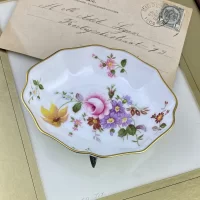 Винтажная фарфоровая розетка тарелочка Англия Royal Crown Derby Posies 1994 год