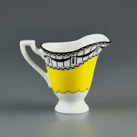 Винтажный английский кувшин для сливок Royal Worcester Rail And Chain 1920 Historical Jug Collection