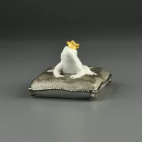 Винтажная фарфоровая статуэтка Испания Lladro 7188 Enchanted Prince Заколдованный принц Лягушка