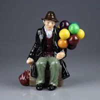 Винтажная английская фарфоровая статуэтка Продавец воздушных шаров Royal Doulton HN1954 Balloon Man