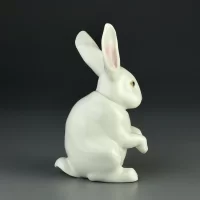 Винтажная фарфоровая статуэтка Испания Кролик Заяц Lladro 5907 Sitting Bunny