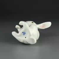 Винтажная фарфоровая статуэтка Испания Кролик Заяц Lladro 5907 Sitting Bunny