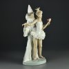 Винтажная фарфоровая статуэтка Испания Карнавал Пьеро Балерина Lladro 4882 Carnaval Couple