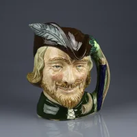 Винтажный английский кувшин Робин Гуд Royal Doulton D6527 Robin Hood Toby Character Jug