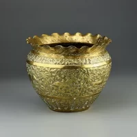 Винтажное латунное кашпо