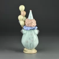Винтажная фарфоровая статуэтка Испания Клоун с воздушными шариками Lladro 5811 Littlest Clown