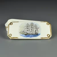 Винтажная фарфоровая шкатулка Парусный корабль Катти Сарк Coalport Sailing Ships Cutty Sark