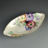 Антикварная английская тарелка Maling с цветами