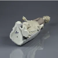 Винтажная фарфоровая статуэтка Дама с зонтиком и собачкой Испания Lladro 4761 Dama del Bulevar