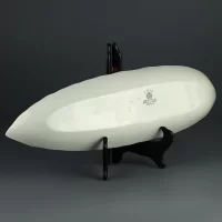 Антикварная английская тарелка в форме листа Empire Porcelain