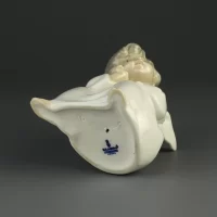 Винтажная фарфоровая статуэтка Испания Ангел Lladro 4539 Angel Thinking