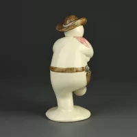 Винтажная английская статуэтка Снеговик ковбой Royal Doulton Cowboy Snowman