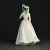 Винтажная фарфоровая статуэтка Девушка в белом платье с зонтиком Юлия Англия Royal Doulton 2706 Julia