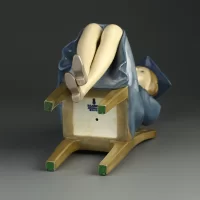Винтажная фарфоровая статуэтка Выпускница Испания Lladro 5199 Girl Graduate