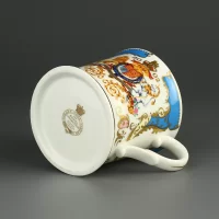 Винтажная английская фарфоровая кружка Золотой юбилей Елизавета II Golden Jubilee Queen Elizabeth 1952-2002 Royal Collection