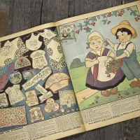 Антикварный французский журнал мод Le Petit Echo de la Mode Dimanche 18 Novembre 1928 Ар-деко