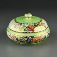 Винтажная английская шкатулка Maling Peony rose