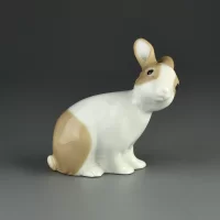 Винтажная фарфоровая статуэтка Кролик Заяц Испания NAO Lladro 1487 Cookies