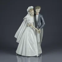 Винтажная фарфоровая статуэтка Свадьба Жених и невеста Lladro NAO 1247 Unforgettable Dance