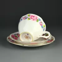 Винтажное английское чайное трио Фарфор Англия Royal Stuart Stevenson & Co