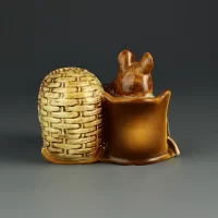 Винтажная фигурка Мышь с мышатами Англия Beatrix Potter Beswick Hunca Munca