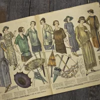 Антикварный французский журнал мод Le Petit Echo de la Mode Dimanche 23 Septembre 1923 Ар-деко