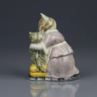 Винтажная английская статуэтка Кошка с котёнком Англия Beatrix Potter Beswick Tabitha Twitchit and Miss Moppet