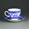 Антикварная английская чайная кофейная пара Фарфор Шинуазри Голубая ива Blue Willow William Hudson Middleton & Co