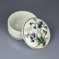 Винтажная фарфоровая шкатулка Villeroy & Boch "Campanula rotundifolia" Колокольчик Серия Botanica Германия