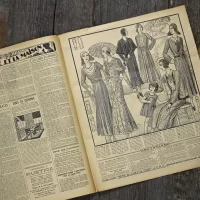 Антикварный французский журнал мод Le Petit Echo de la Mode Dimanche 13 Juillet 1930 Арт-деко
