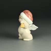 Винтажная фарфоровая статуэтка Ангел Испания NAO Lladro 5058 Cheeky Santa