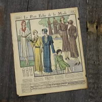 Антикварный французский журнал мод Le Petit Echo de la Mode Dimanche 13 Juillet 1930 Арт-деко